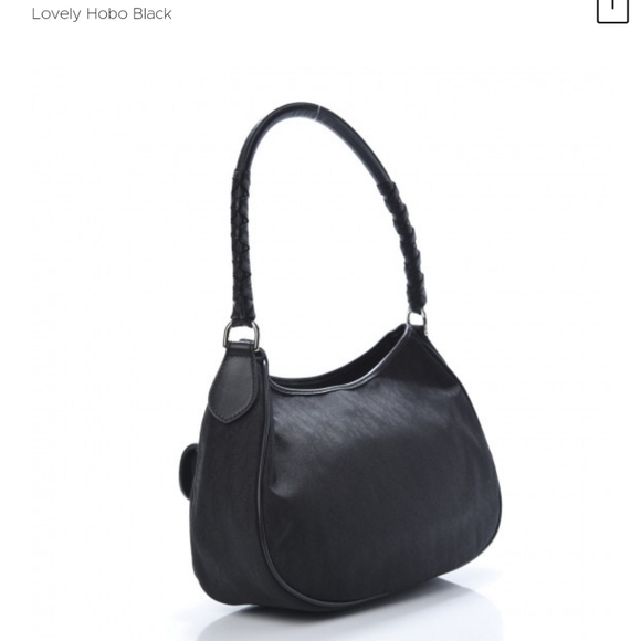 Christian Dior Diorissimo Lovely Hobo Black - Picture 2 of 16